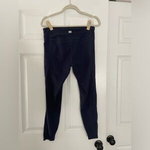 VUORI WOMEN'S WORKOUT  PANTS POCKET LEGGINGS NAVY Size L